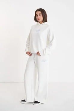 WMNS WIDE TRACKPANT/SHMANCY CHALK